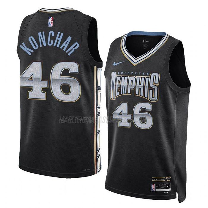 maglia john konchar memphis grizzlies di 46 uomo city edition 2023 nero