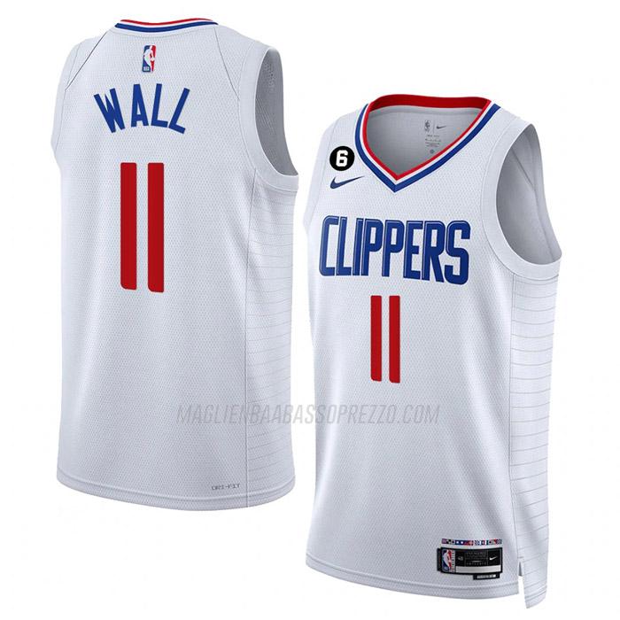 maglia john wall los angeles clippers di 11 uomo association edition 2023 bianco