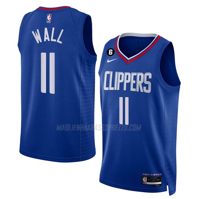 maglia john wall los angeles clippers di 11 uomo icon edition 2023 blu