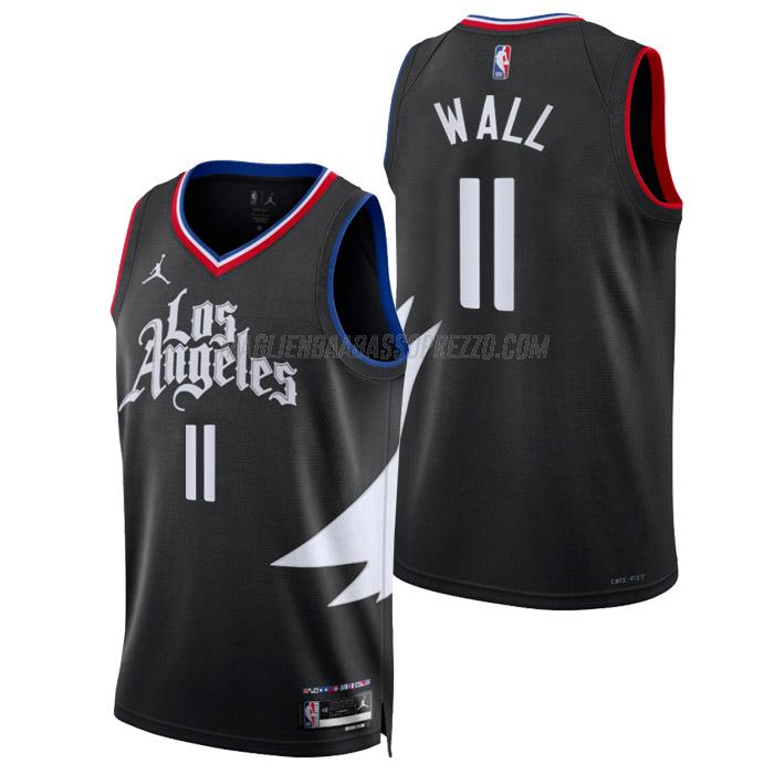 maglia john wall los angeles clippers di 11 uomo statement edition 2023 nero