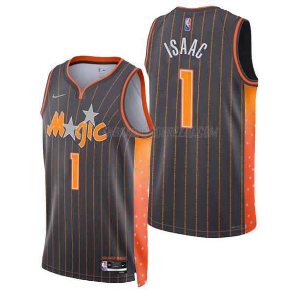 maglia jonathan isaac orlando magic di 1 uomo city edition 2022 nero