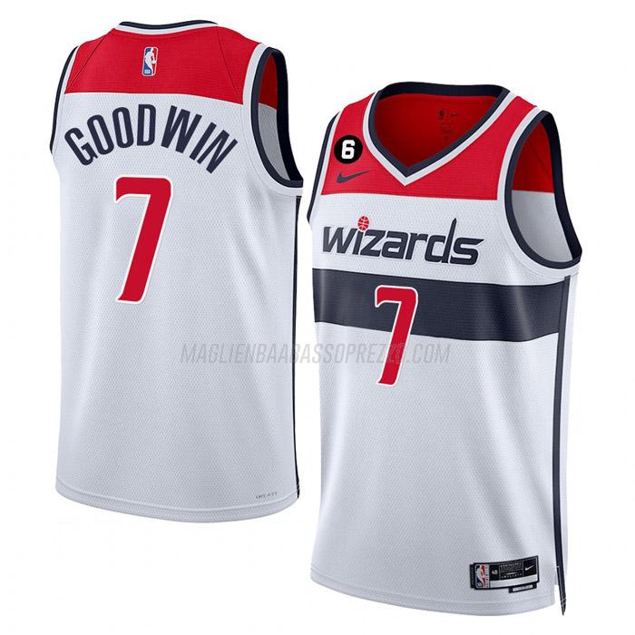 maglia jordan goodwin washington wizards di 7 uomo association edition 2023 bianco