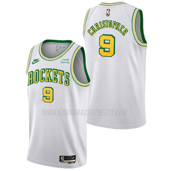 maglia josh christopher houston rockets di 9 uomo classic edition 2023 bianco