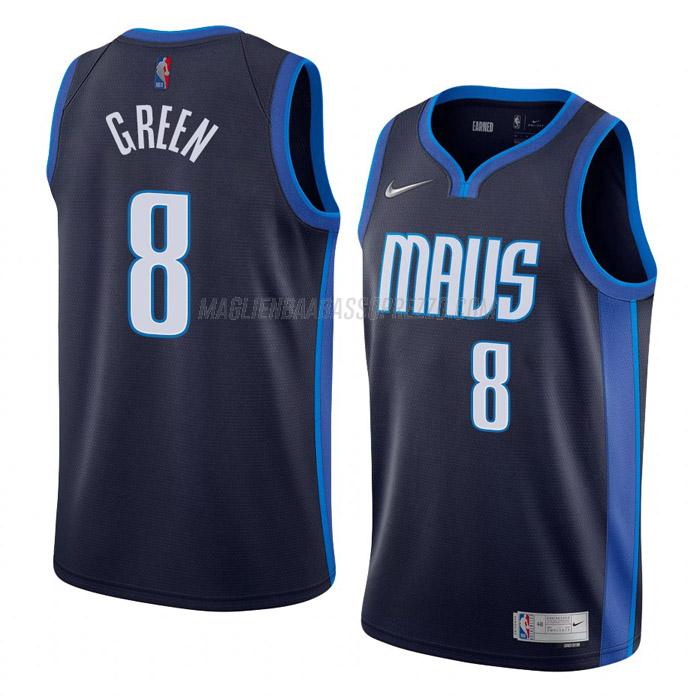 maglia josh green dallas mavericks di 8 uomo earned edition 2022 blu navy