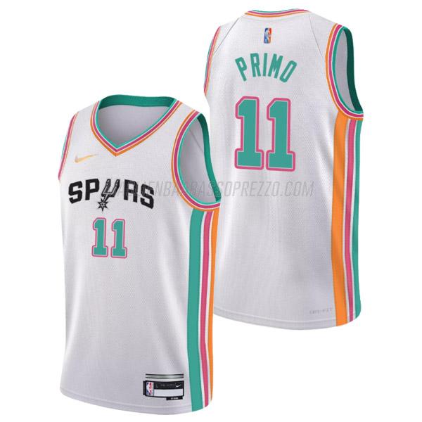 maglia joshua primo san antonio spurs di 11 uomo city edition 2022 bianco