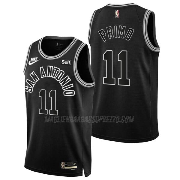 maglia joshua primo san antonio spurs di 11 uomo classic edition 2023 nero