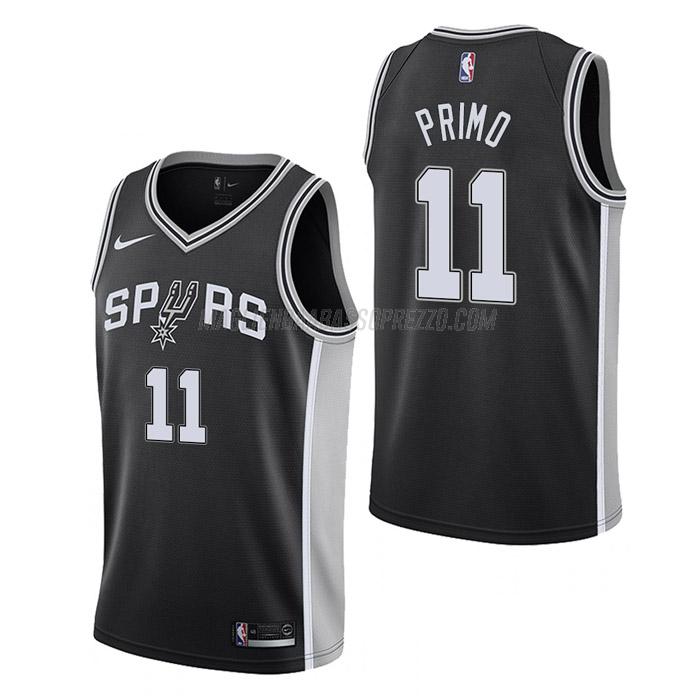 maglia joshua primo san antonio spurs di 11 uomo icon edition 2023 nero