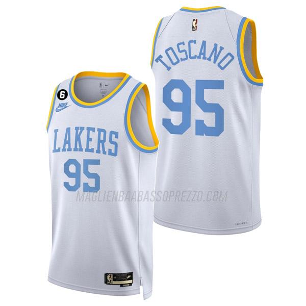 maglia juan toscano-anderson los angeles lakers di 95 uomo classic edition 2023 bianco