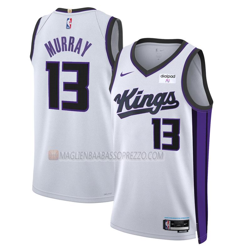 maglia keegan murray sacramento kings di 13 uomo association edition 2023-24 bianco