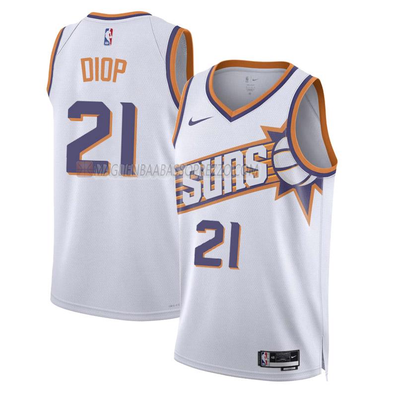 maglia keita bates-diop phoenix suns di 21 uomo association edition 2023-24 bianco