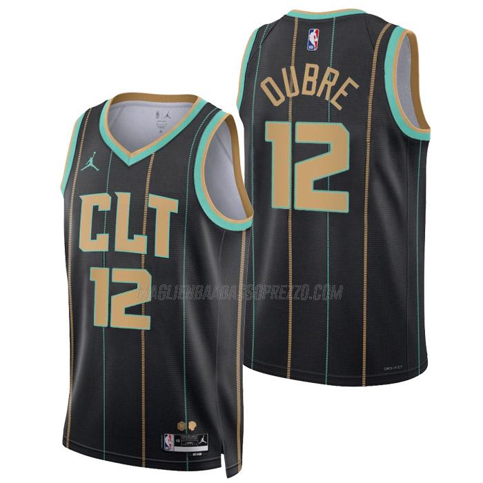 maglia kelly oubre charlotte hornets di 12 uomo city edition 2023 nero