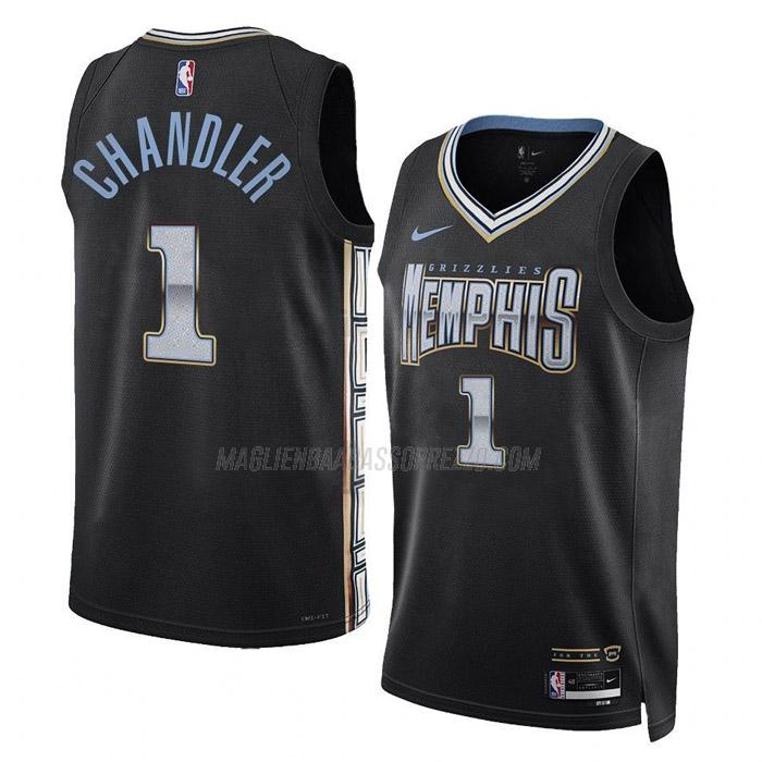 maglia kennedy chandler memphis grizzlies di 1 uomo city edition 2023 nero