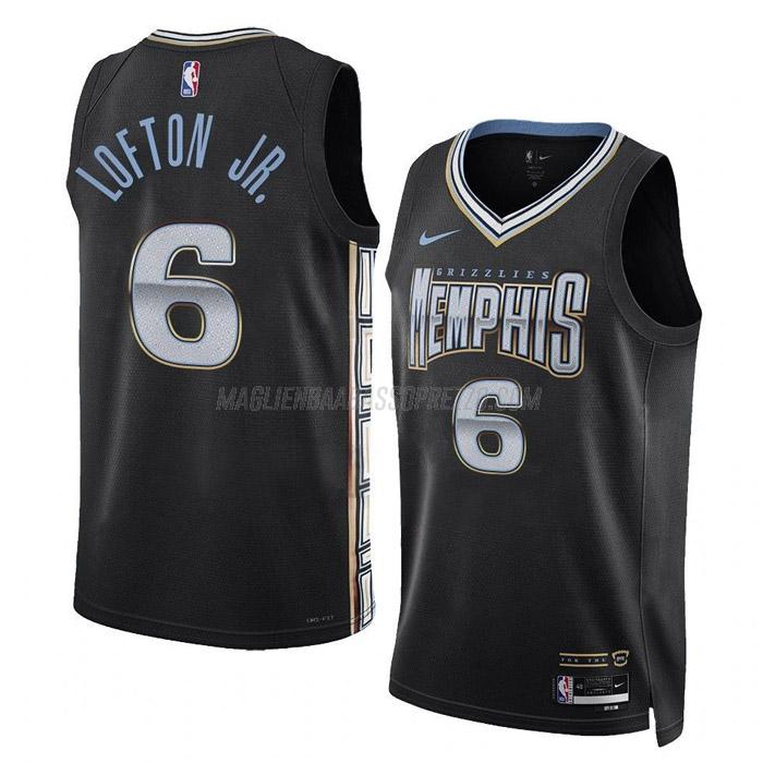 maglia kenneth lofton jr memphis grizzlies di 6 uomo city edition 2023 nero