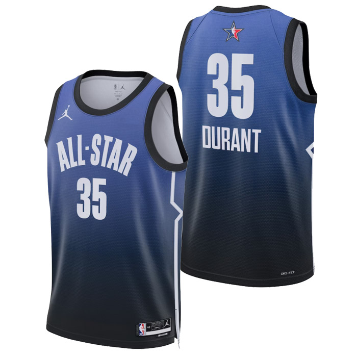 maglia kevin durant nba all-star di 35 uomo 2023 blu