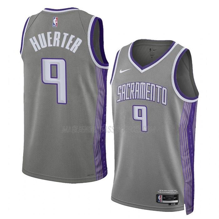 maglia kevin huerter sacramento kings di 9 uomo city edition 2023 grigio