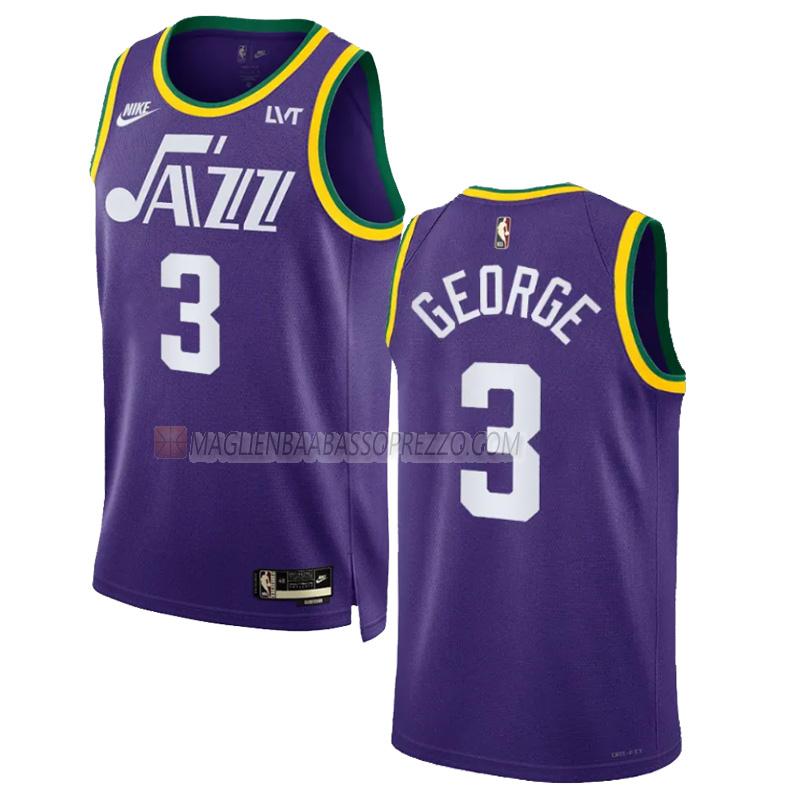 maglia keyonte george utah jazz di 3 uomo classic edition 2023-24 viola