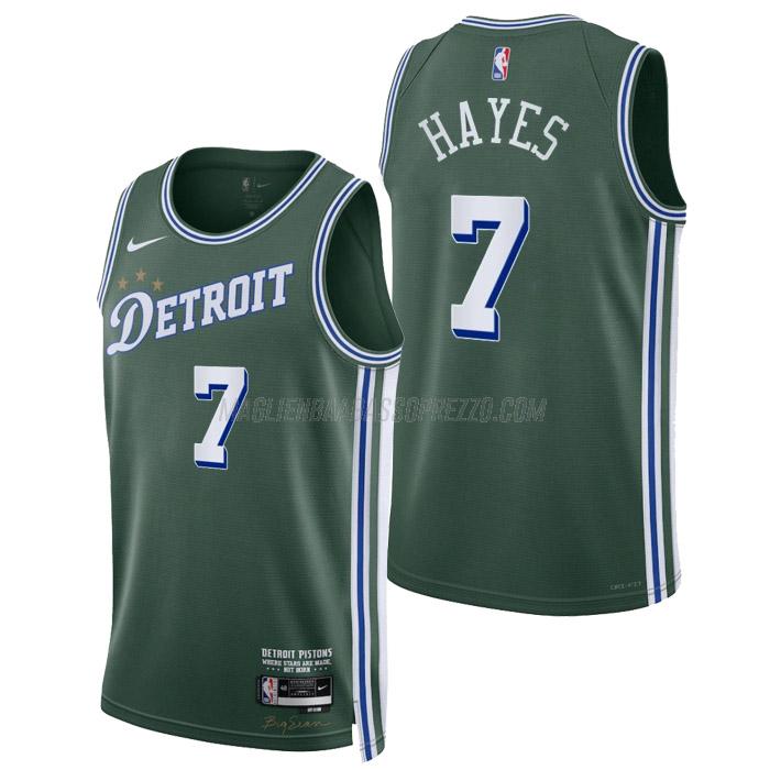 maglia killian hayes detroit pistons di 7 uomo city edition 2023 verde