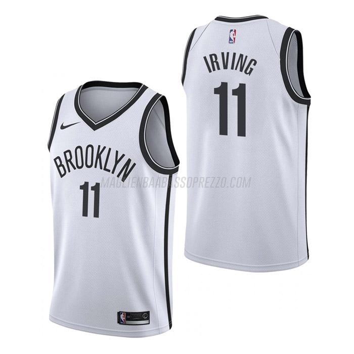 maglia kyrie irving brooklyn nets di 11 uomo association edition 2023 bianco