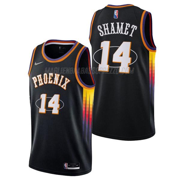 maglia landry shamet phoenix suns di 14 uomo mixtape edition 2022 nero