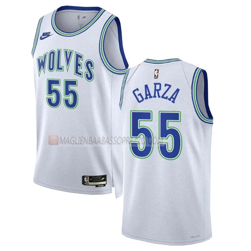 maglia luka garza minnesota timberwolves di 55 uomo classic edition 2023-24 bianco