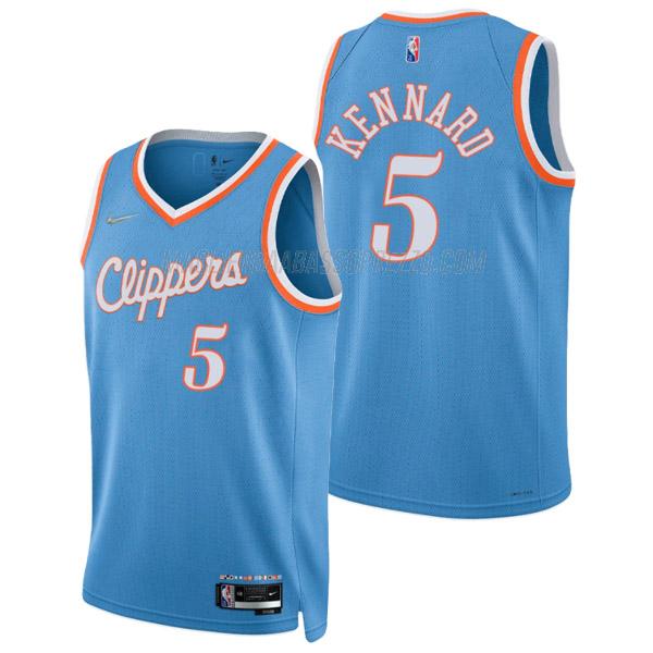 maglia luke kennard los angeles clippers di 5 uomo city edition 2022 blu