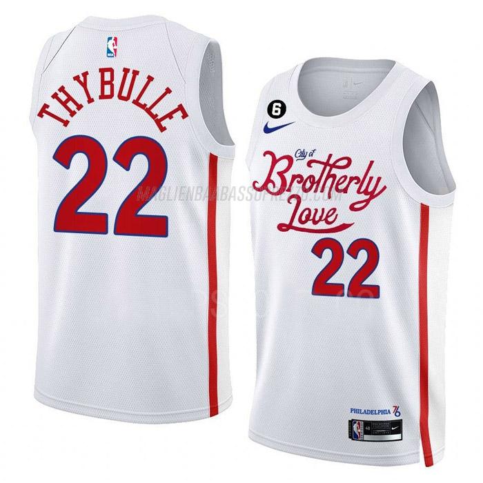 maglia matisse thybulle philadelphia 76ers di 22 uomo city edition 2023 bianco