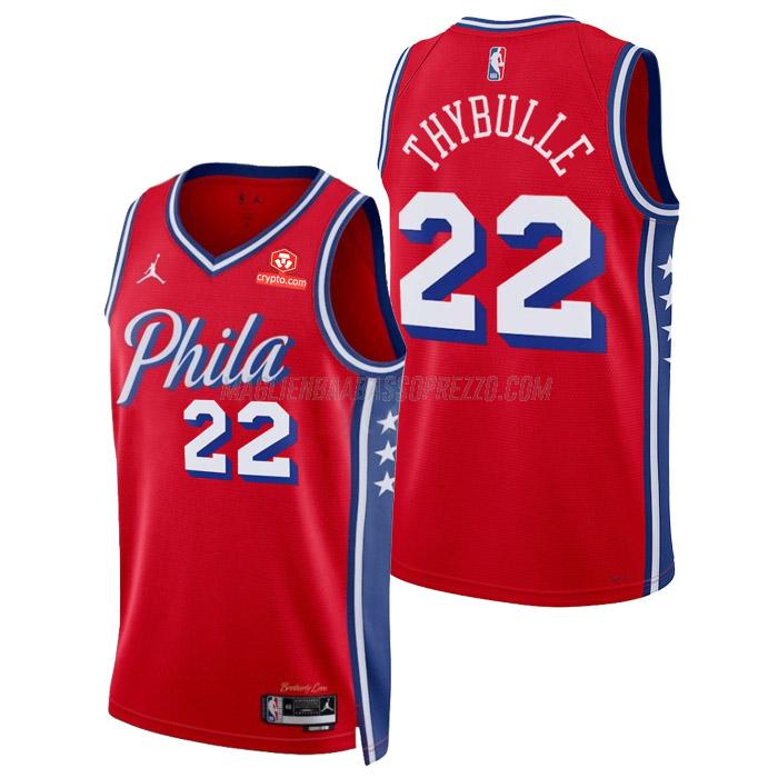 maglia matisse thybulle philadelphia 76ers di 22 uomo statement edition 2023 rosso