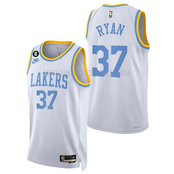 maglia matt ryan los angeles lakers di 37 uomo classic edition 2023 bianco