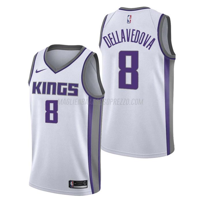 maglia matthew dellavedova sacramento kings di 8 uomo association edition 2023 bianco