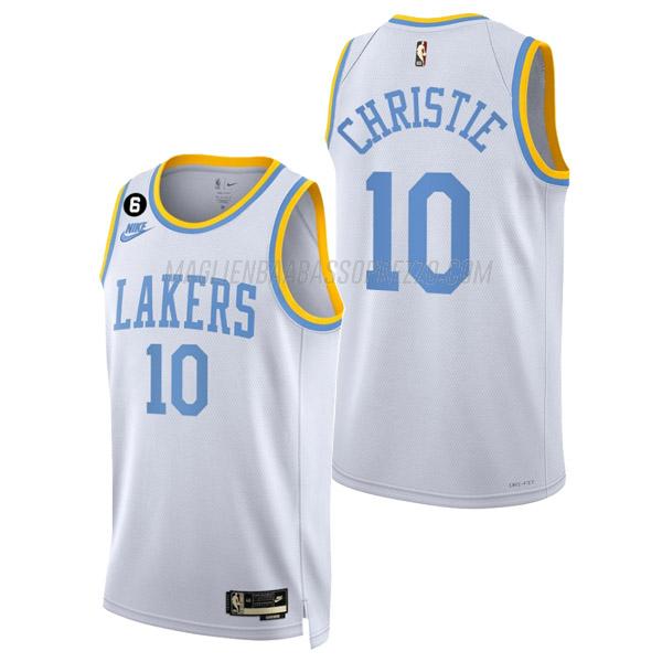 maglia max christie los angeles lakers di 10 uomo classic edition 2023 bianco