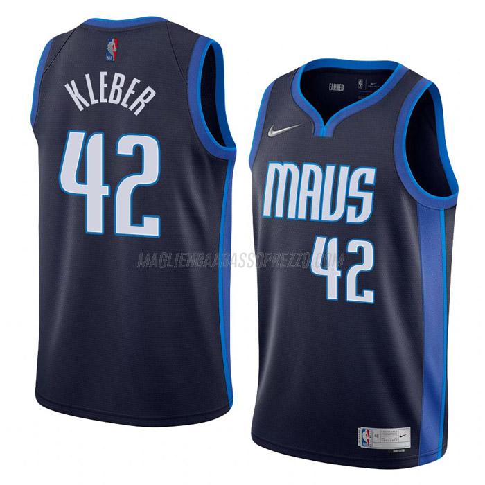 maglia maxi kleber dallas mavericks di 42 uomo earned edition 2022 blu navy