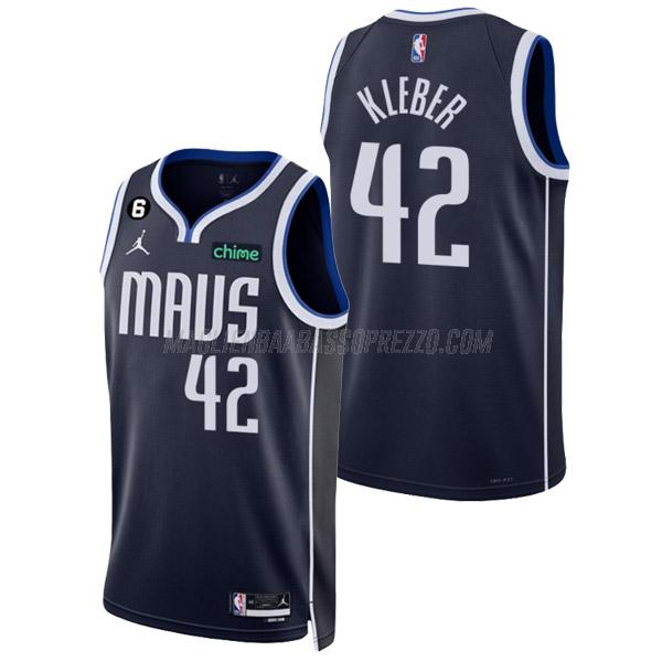 maglia maxi kleber dallas mavericks di 42 uomo statement edition 2023 blu navy