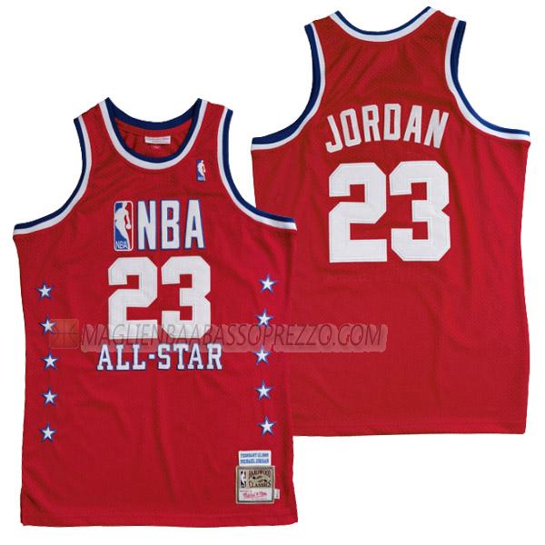 maglia michael jordan all star di 23 uomo 23210a29 1989 rosso