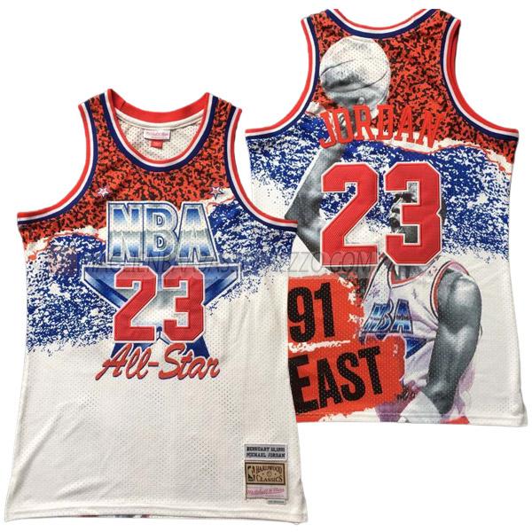 maglia michael jordan all star di 23 uomo 23210a3 1991 bianco