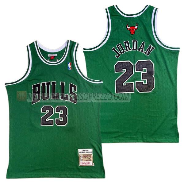 maglia michael jordan chicago bulls di 23 uomo 23210a10 verde