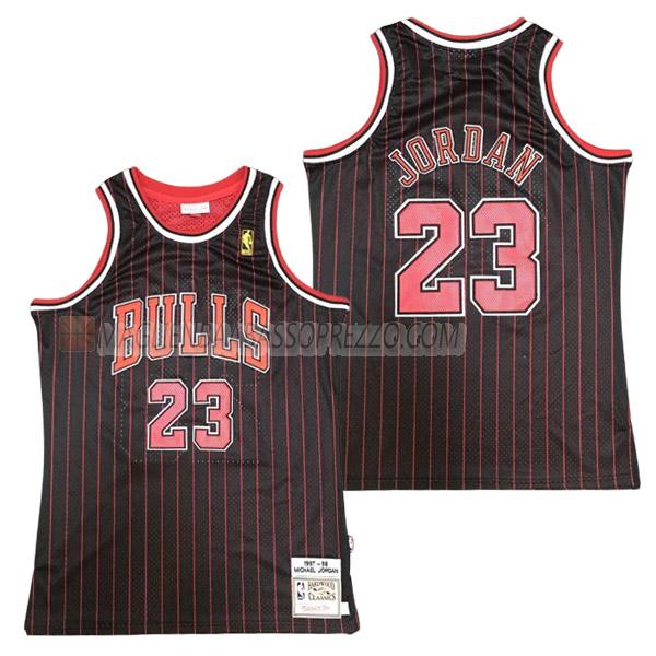 maglia michael jordan chicago bulls di 23 uomo 23210a12 nero