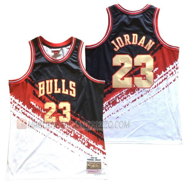 maglia michael jordan chicago bulls di 23 uomo 23210a13 bianco