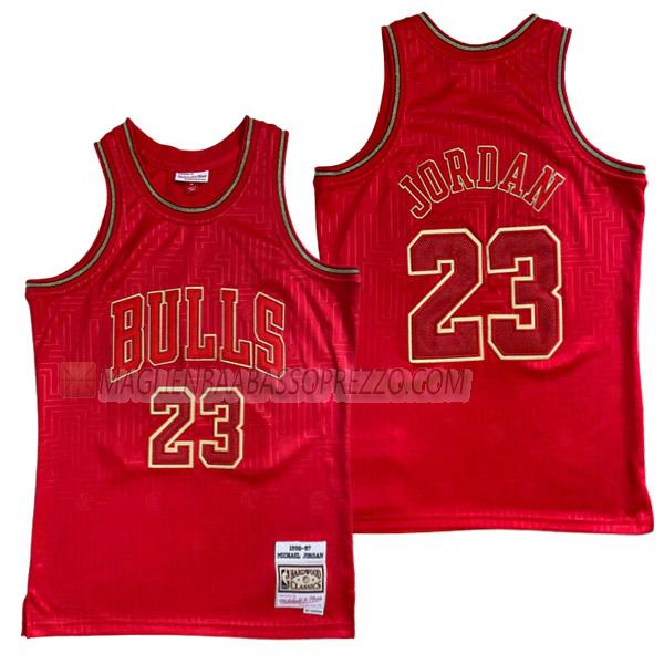 maglia michael jordan chicago bulls di 23 uomo 23210a15 rosso