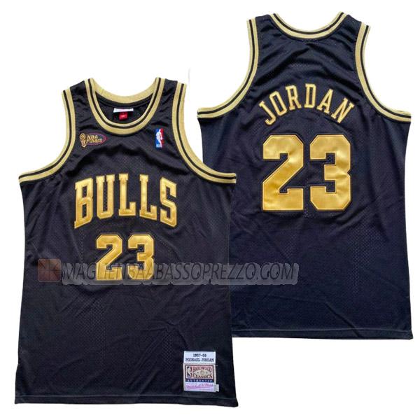 maglia michael jordan chicago bulls di 23 uomo 23210a25 nero