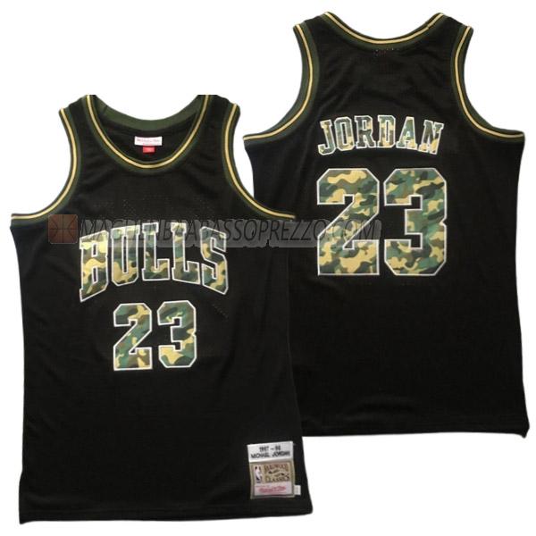 maglia michael jordan chicago bulls di 23 uomo 23210a26 nero