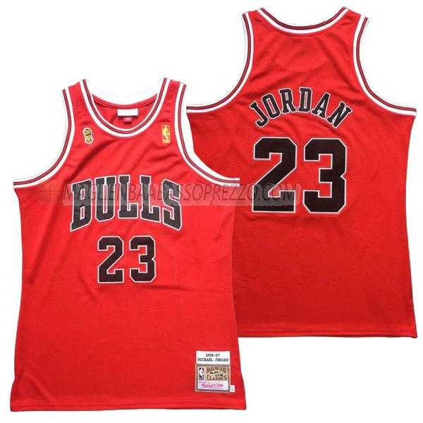 maglia michael jordan chicago bulls di 23 uomo 23210a31 rosso