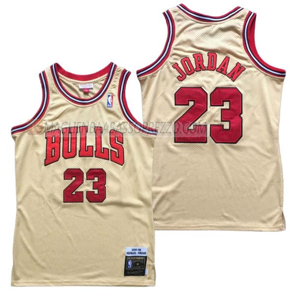 maglia michael jordan chicago bulls di 23 uomo 23210a32 giallo