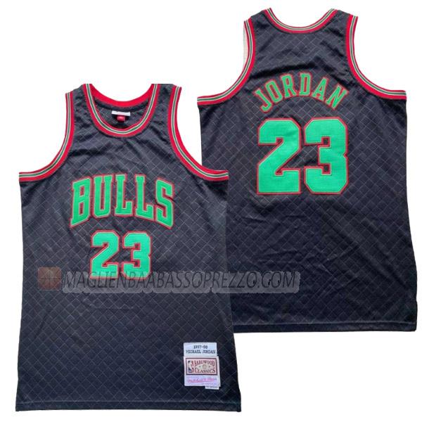 maglia michael jordan chicago bulls di 23 uomo 23210a35 nero