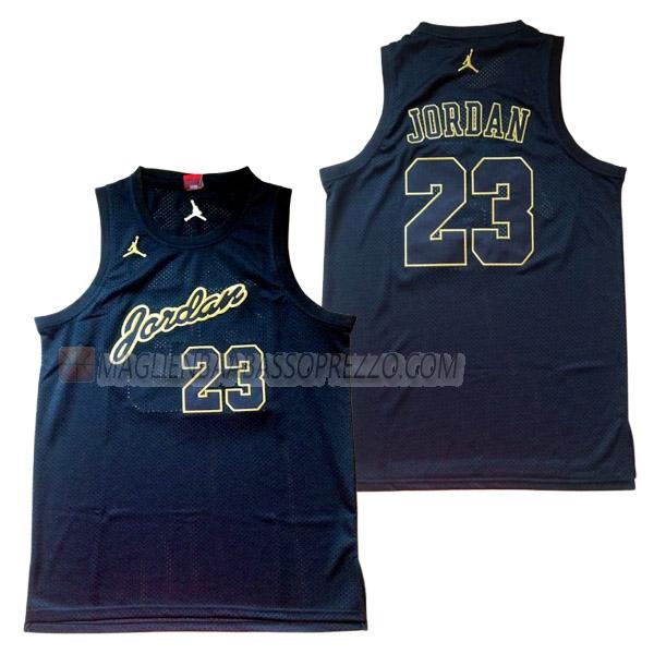 maglia michael jordan chicago bulls di 23 uomo 23210a36 nero