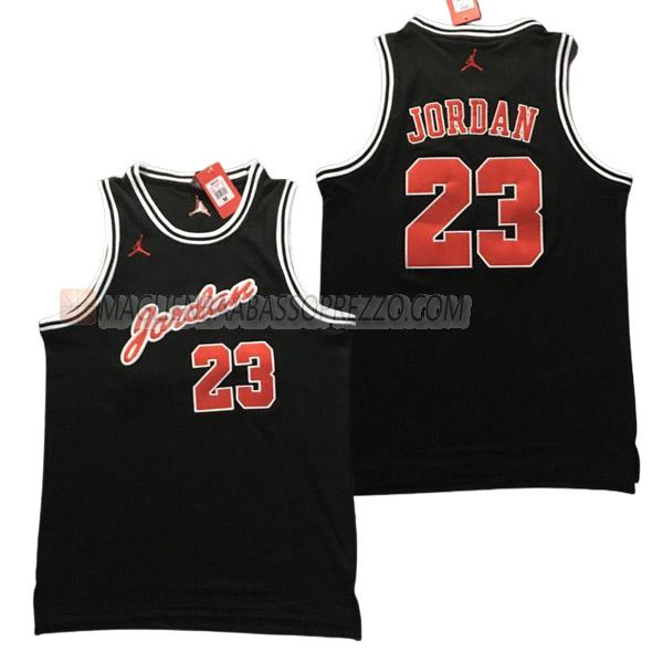 maglia michael jordan chicago bulls di 23 uomo 23210a38 nero