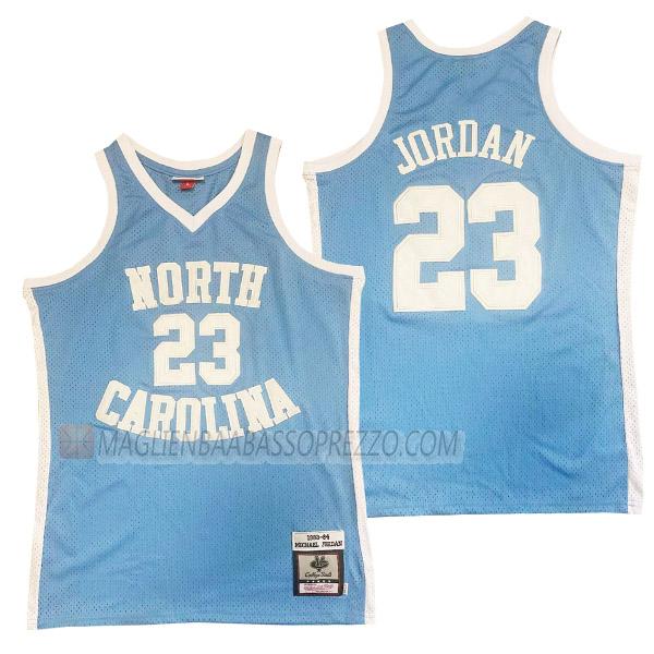 maglia michael jordan north carolina di 23 uomo 23210a8 blu