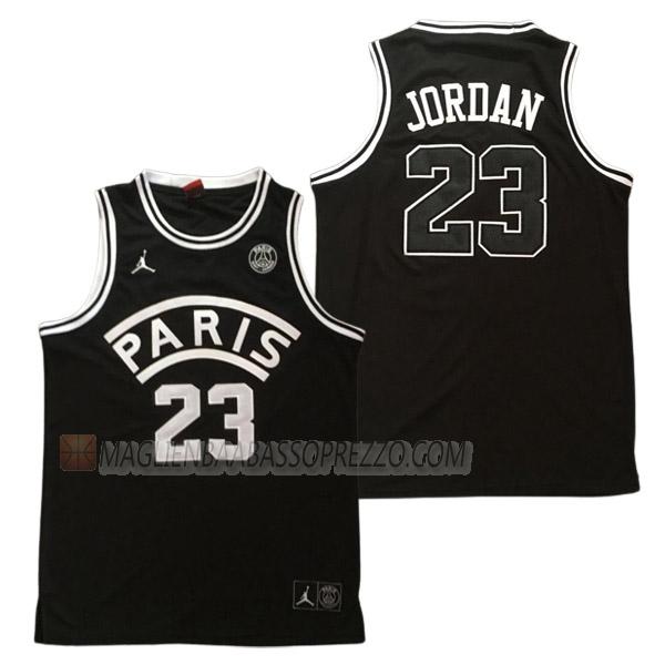 maglia michael jordan psg di 23 uomo 23210a19 nero