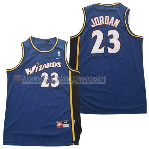 maglia michael jordan washington wizards di 23 uomo 23210a1 blu