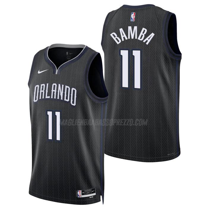 maglia mo bamba orlando magic di 11 uomo city edition 2023 nero