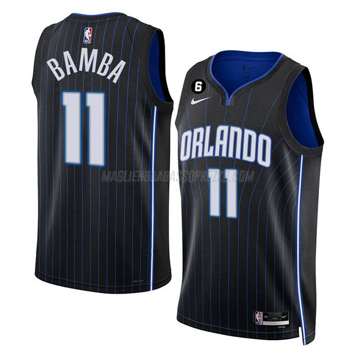 maglia mo bamba orlando magic di 11 uomo icon edition 2023 nero